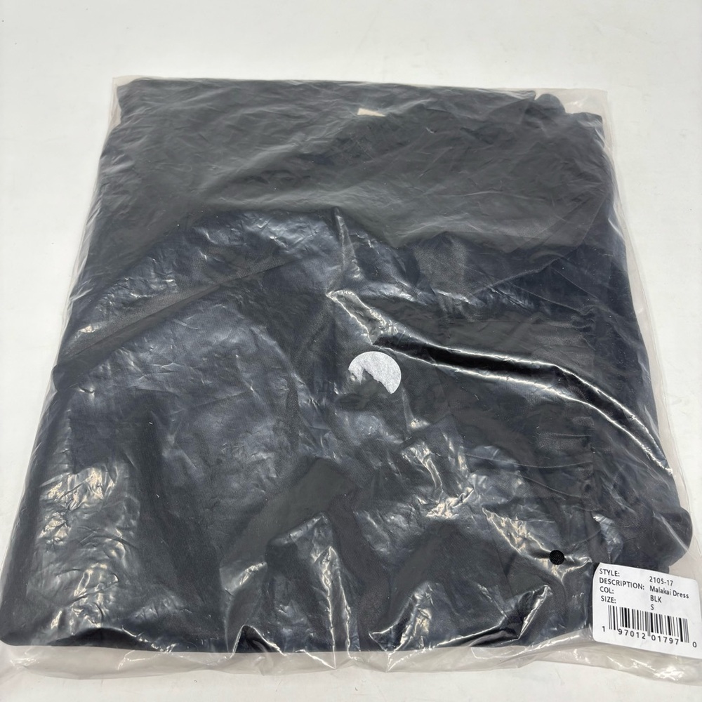 NWT SER.O.YA Malakai Black Satin Strapless Asymmetrical Mini Dress Size Small - Picture 2 of 3